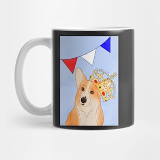 Royal Corgi With Bunting Mug